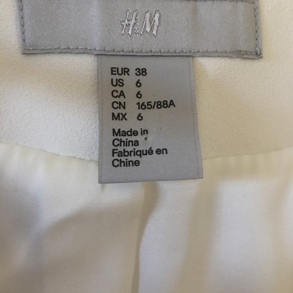 H&M Women’s White Blazer Size 6 - Picture 6 of 6
